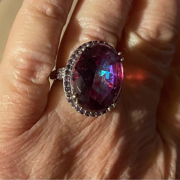 ***GENUINE ORIENTAL RUBY -HUGE STATEMENT RING-SIZE 7*** - Picture 2 of 16